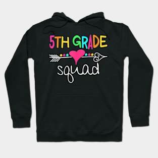 5th Grade Squad Fifth Teacher Student Team Back To School Hoodie